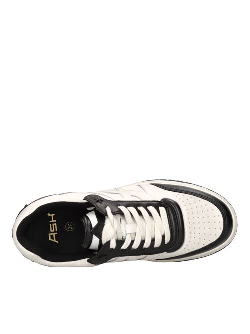 Sneakers modello BLAKE in pelle ASH | BLAKE TUMBLED LEATHER-ROUNDERBIANCO-NERO